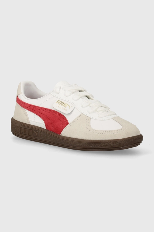 Puma sneakers din piele Palermo piele întoarsă alb 396464