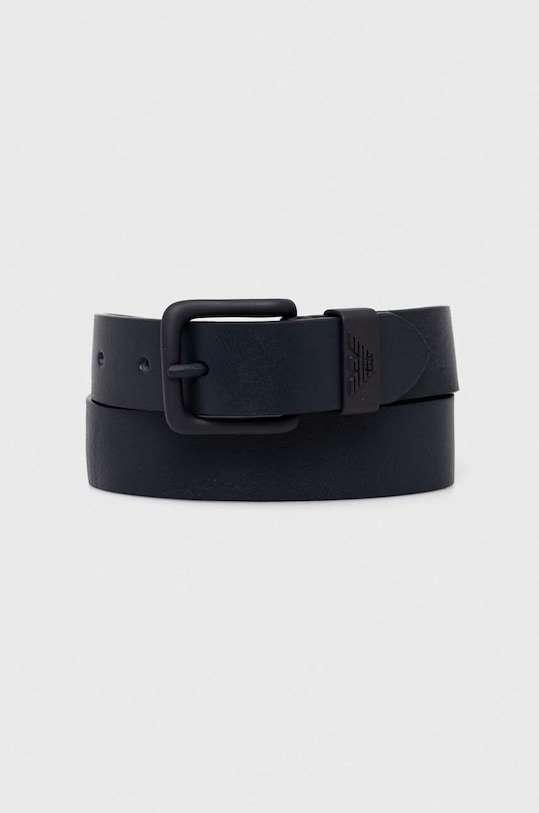 Detský kožený opasok Emporio Armani tmavomodrá 401527.3F557