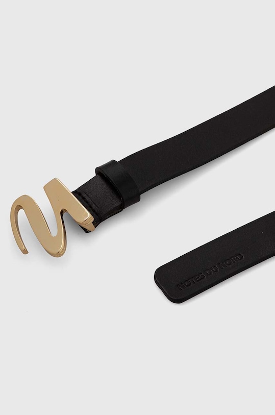 Notes du Nord curea de piele 13245 negru AW23