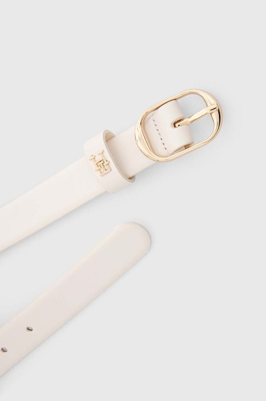 Tommy Hilfiger pasek skórzany AW0AW14938 biały AW24