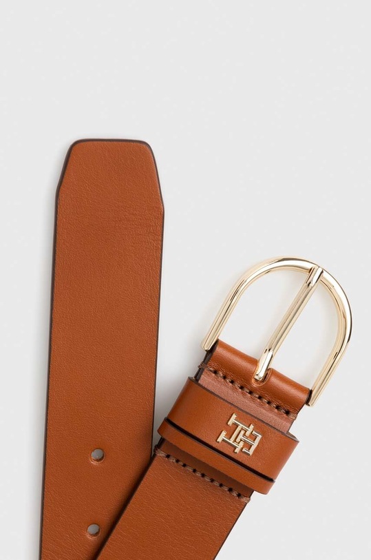 Tommy Hilfiger pasek skórzany AW0AW14941 brązowy AW23