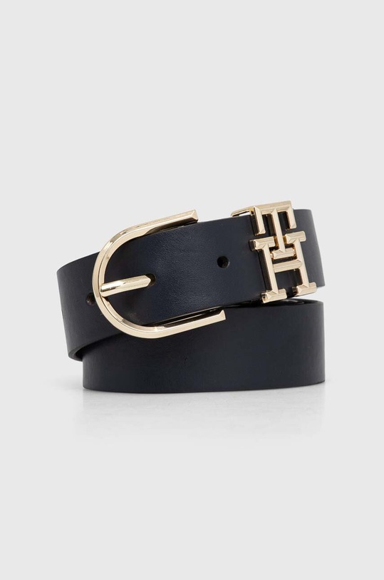 Tommy Hilfiger pasek skórzany granatowy AW0AW14943