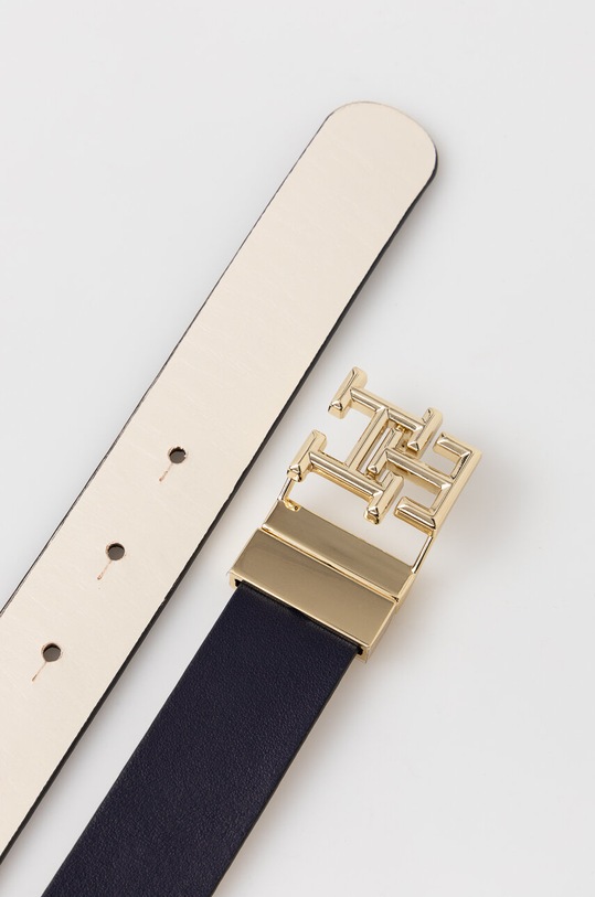 Αναστρέψιμη δερμάτινη ζώνη Tommy Hilfiger AW0AW14946 σκούρο μπλε AW23