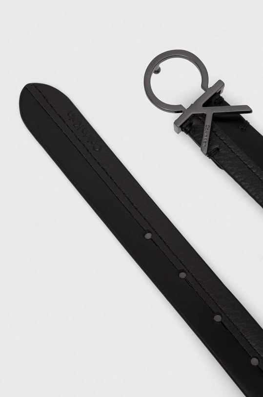 Kožený opasok Calvin Klein K60K610790 čierna AW23