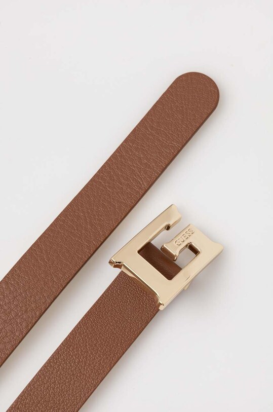 Guess pasek skórzany BW7825.LEA20 brązowy AW23