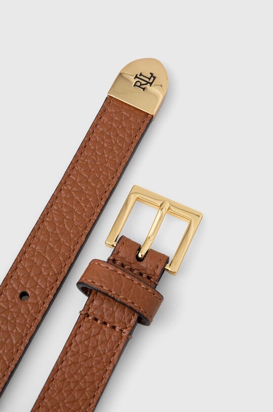 Kožni remen Lauren Ralph Lauren 412912036 smeđa AA00
