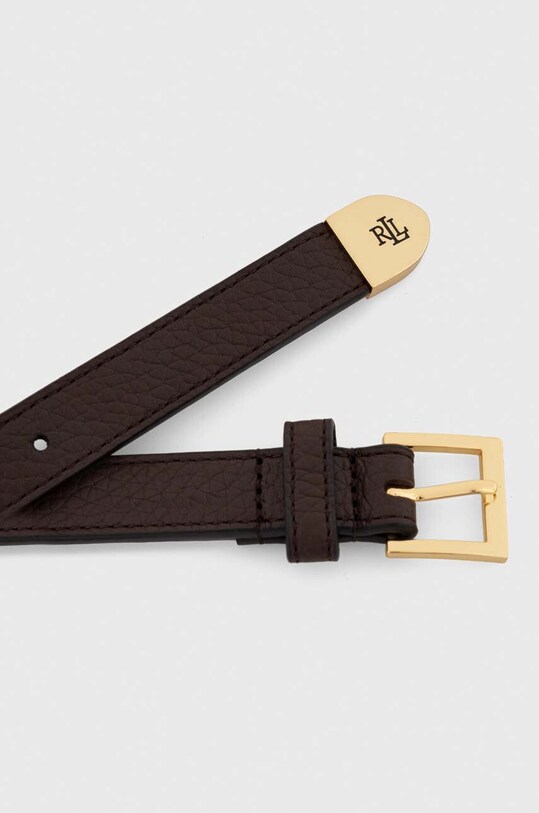 Lauren Ralph Lauren pasek skórzany 412912036 brązowy AA00