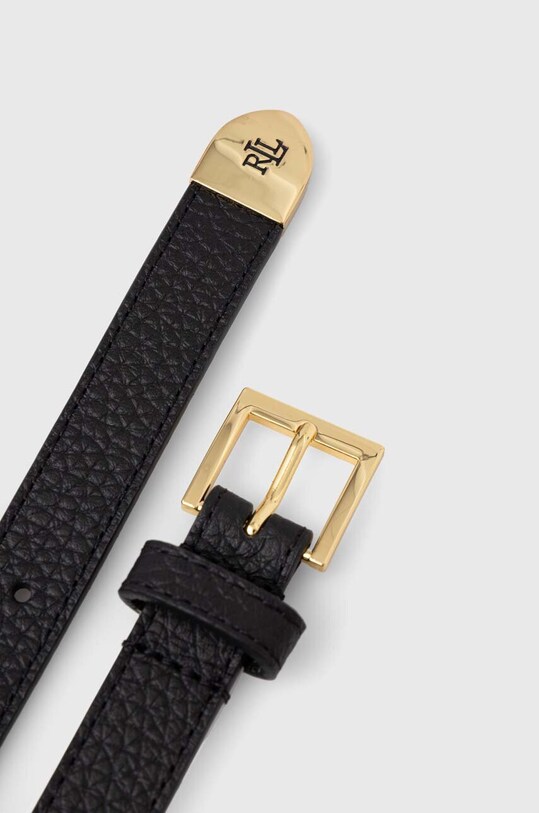 Lauren Ralph curea de piele 412912036 negru AA00
