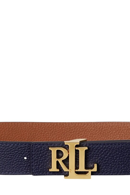 Akcesoria Lauren Ralph Lauren pasek skórzany dwustronny 412912039 granatowy