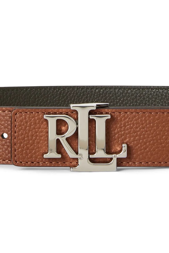 Αξεσουάρ Αναστρέψιμη δερμάτινη ζώνη Lauren Ralph Lauren 412912039 καφέ
