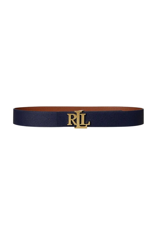 Кожен колан с две лица Lauren Ralph Lauren тъмносин 412912040