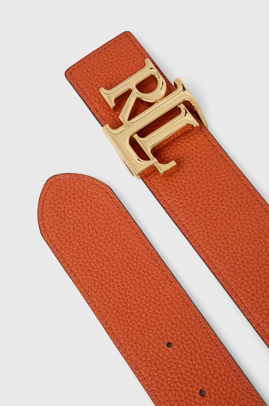 Lauren Ralph Lauren pasek skórzany dwustronny 412912040 beżowy AA00