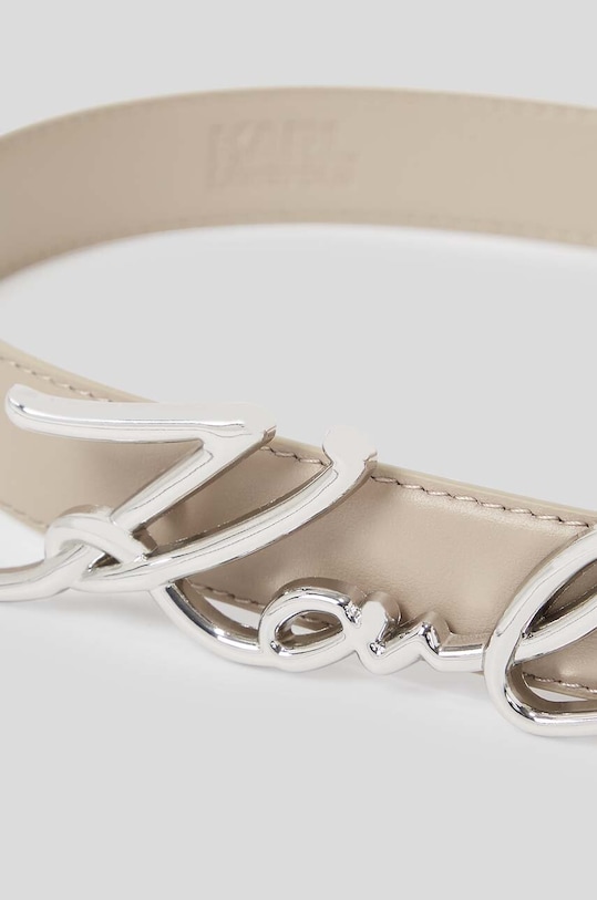 Karl Lagerfeld curea de piele 235W3101 bej AW23