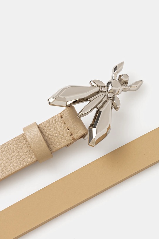 Кожаный ремень Patrizia Pepe 8W0016.L001 бежевый SS25