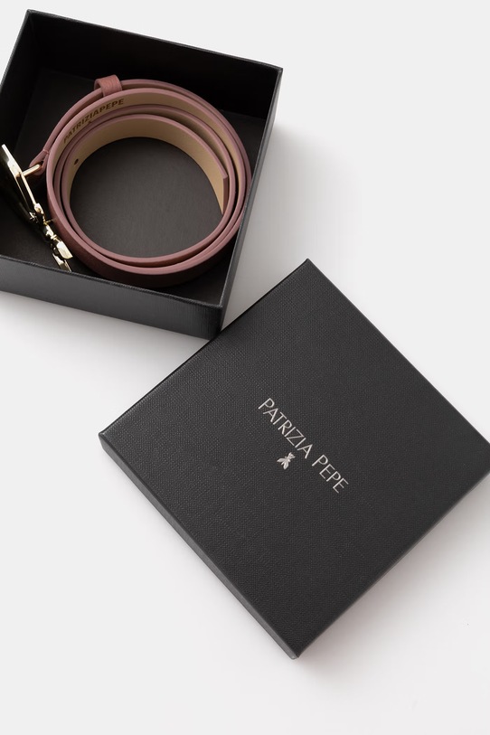Аксесоари Patrizia Pepe колан дамски от кожа 8W0016.L001 розов