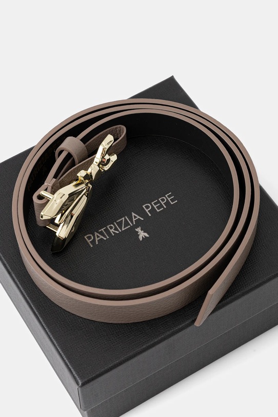 Kiegészítők Patrizia Pepe bőr öv 8W0016.L001 barna