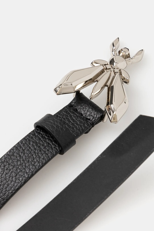 Patrizia Pepe pasek skórzany 8W0016.L001 czarny SS25