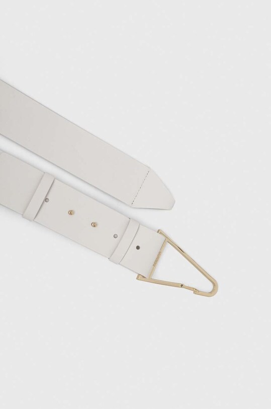 Δερμάτινη ζώνη Patrizia Pepe 8W0018.L061 λευκό AW23