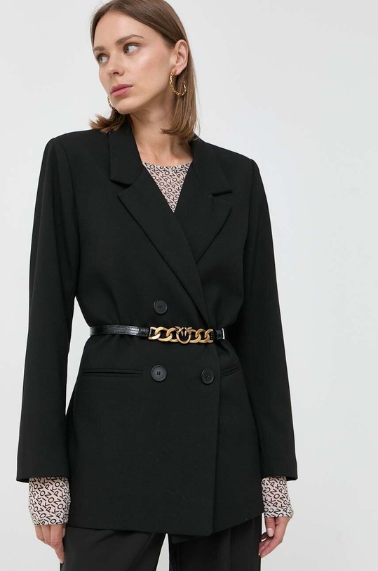 Pinko pasek skórzany czarny 102137.A1AE