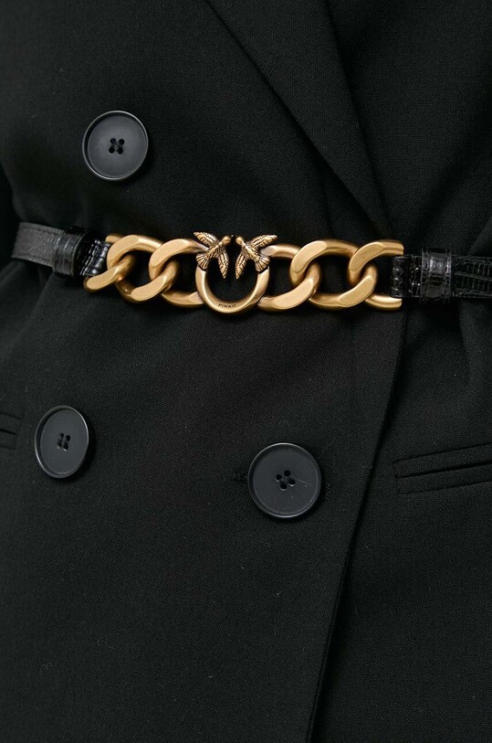 Pinko pasek skórzany czarny 102137.A1AE