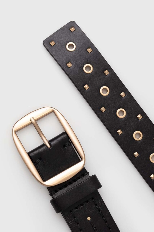 AllSaints pasek skórzany AS300676 czarny AW23