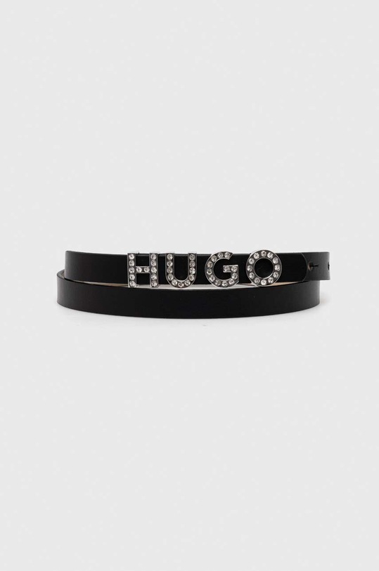 Кожен колан HUGO черен 50503443