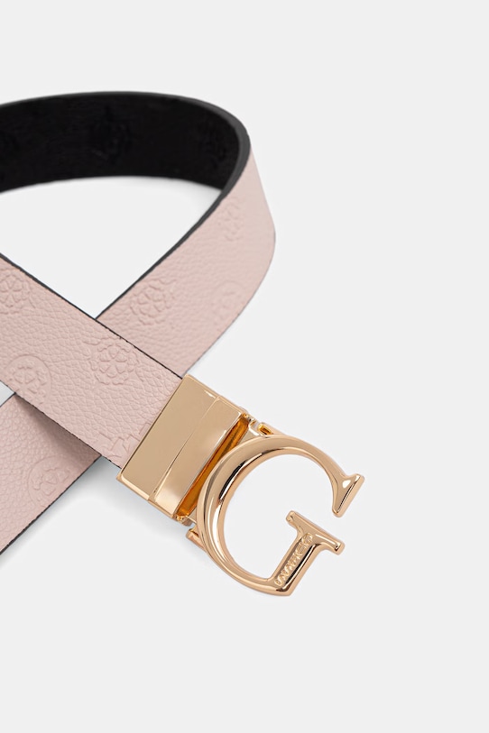 Guess pasek dwustronny JAMES BW7861.P3430 różowy SS25