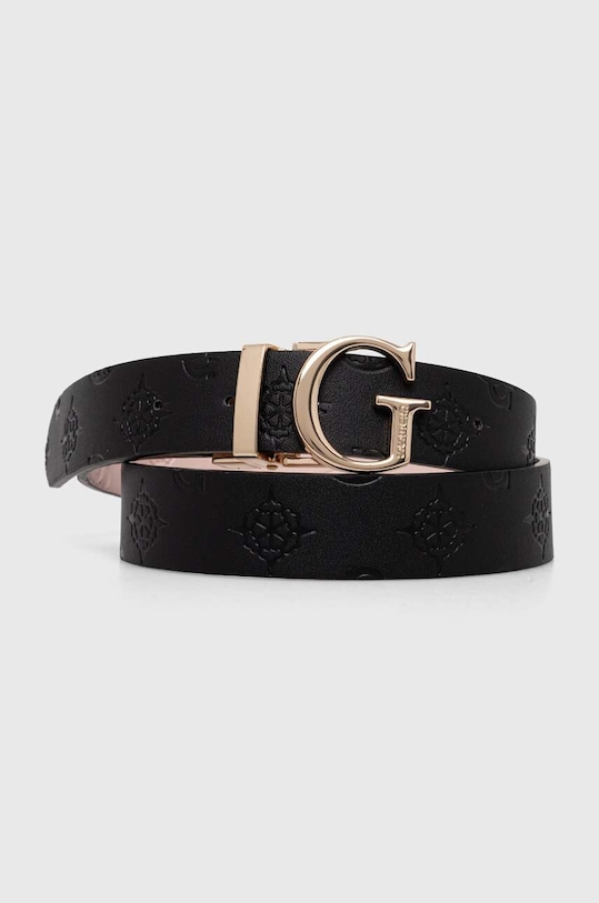 Guess pasek dwustronny JAMES czarny BW7861.P3430