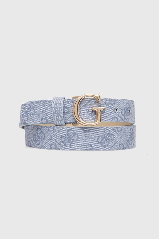 Remen Guess VIKKY imitacija zrnate kože plava BW7862.P3430