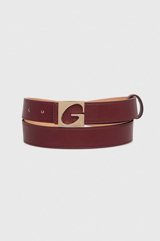 Guess pasek dwustronny bordowy BW7876.P3430