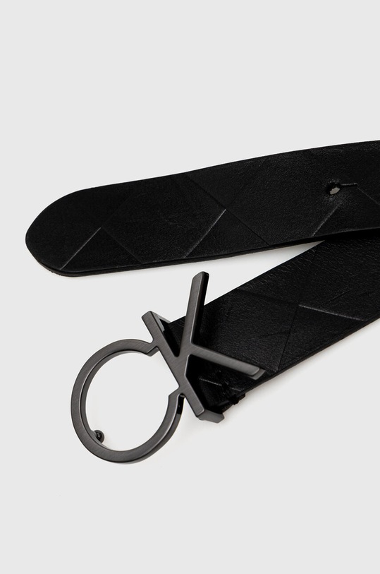 Calvin Klein pasek skórzany K60K611102 czarny AW23