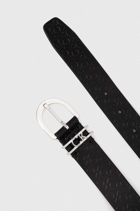 Calvin Klein pasek skórzany K60K611297 czarny AW23