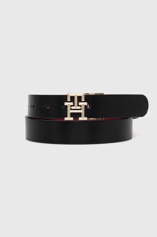 Tommy Hilfiger pasek skórzany dwustronny czarny AW0AW15371