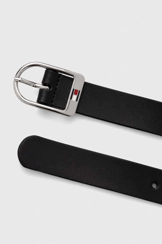 Usnjen pas Tommy Hilfiger AW0AW15380 črna AW23