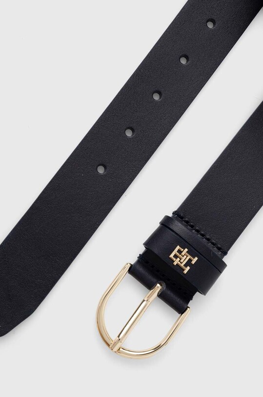 Tommy Hilfiger pasek skórzany AW0AW15387 granatowy AW23
