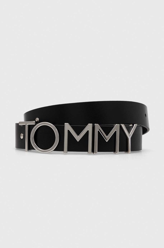 Kožený pásek Tommy Jeans AW0AW15487 černá AW23