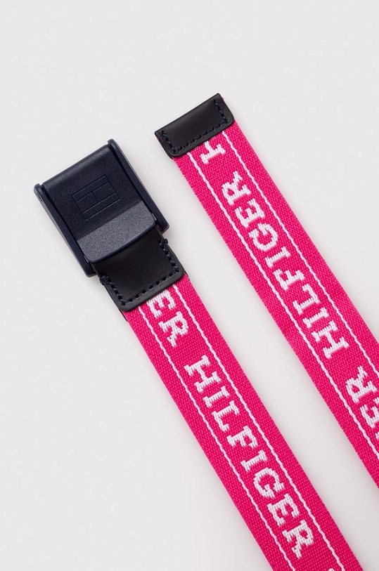 Tommy Hilfiger pasek dziecięcy AU0AU01793.9BYX różowy AW23