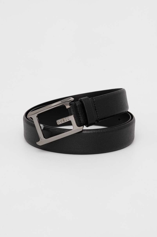 Guess pasek skórzany czarny BM7766.LEA30