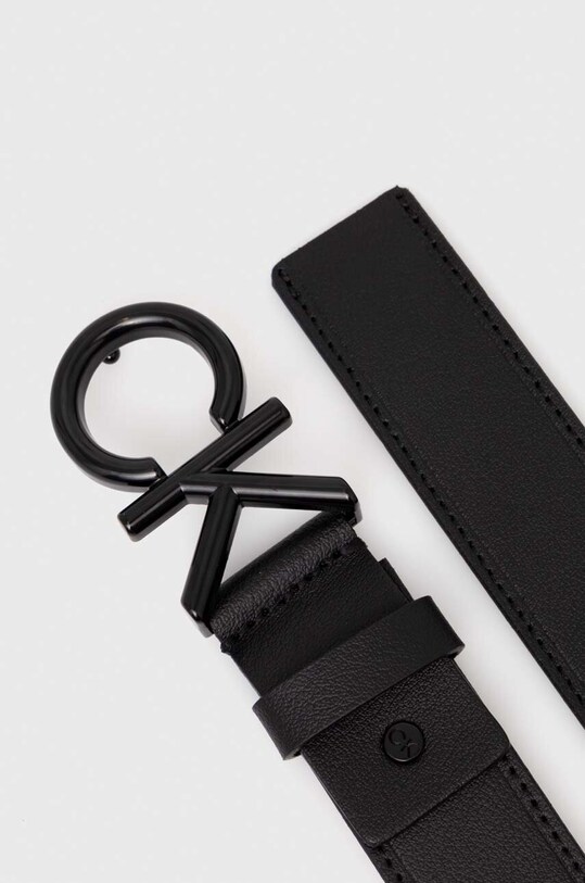 Δερμάτινη ζώνη Calvin Klein K50K510623 μαύρο AW23