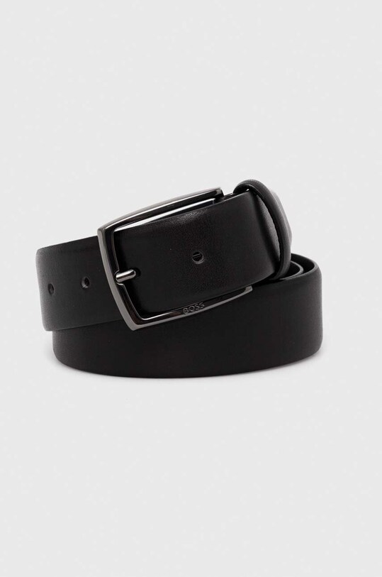 BOSS curea de piele negru 50379753