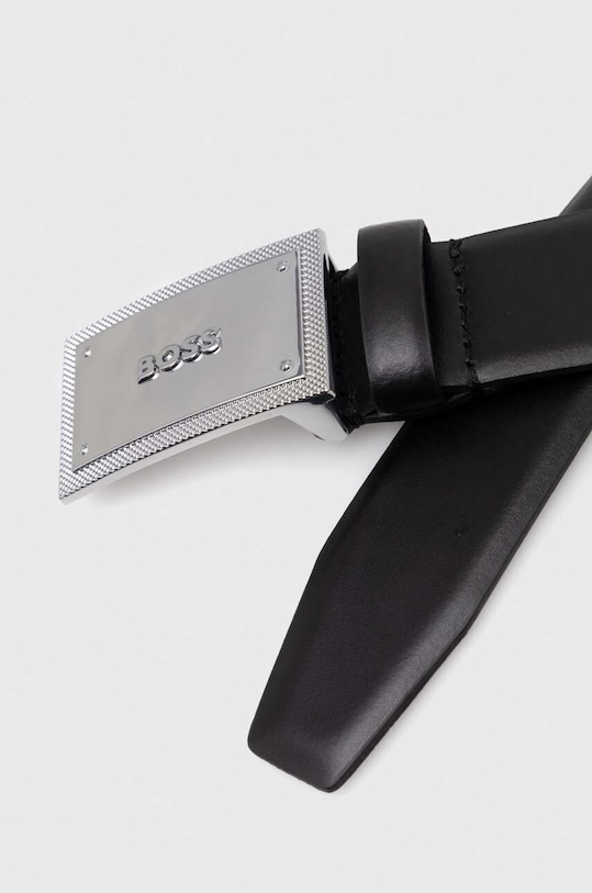 Kožený opasok BOSS 50496735 čierna AW23