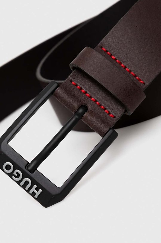 Usnjen pas HUGO 50503404 rjava AW24