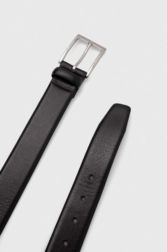 Шкіряний ремінь BOSS 50503351 чорний AW23