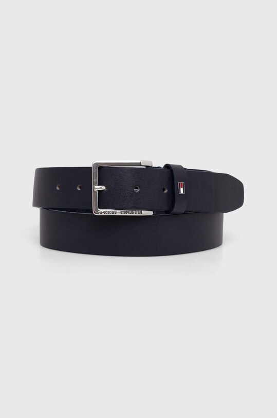 Кожаный ремень Tommy Hilfiger Planet friendly тёмно-синий AM0AM11461