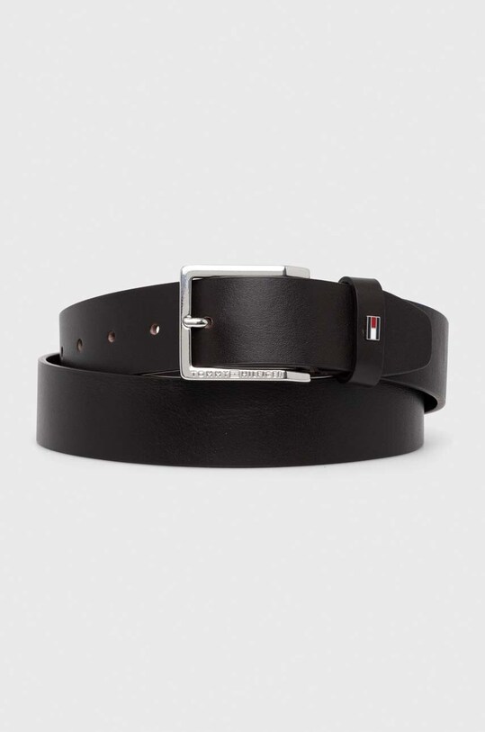 Tommy Hilfiger pasek skórzany brązowy AM0AM11463