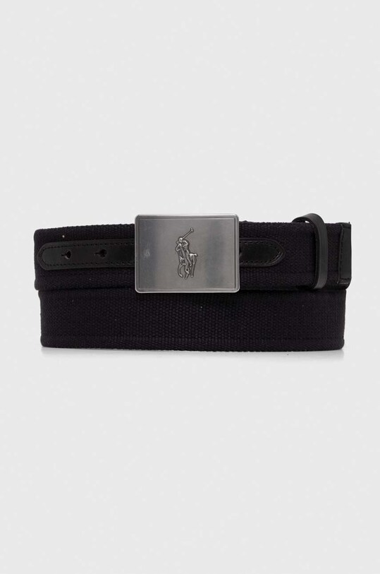 Polo Ralph Lauren pasek tekstylny czarny 405898368