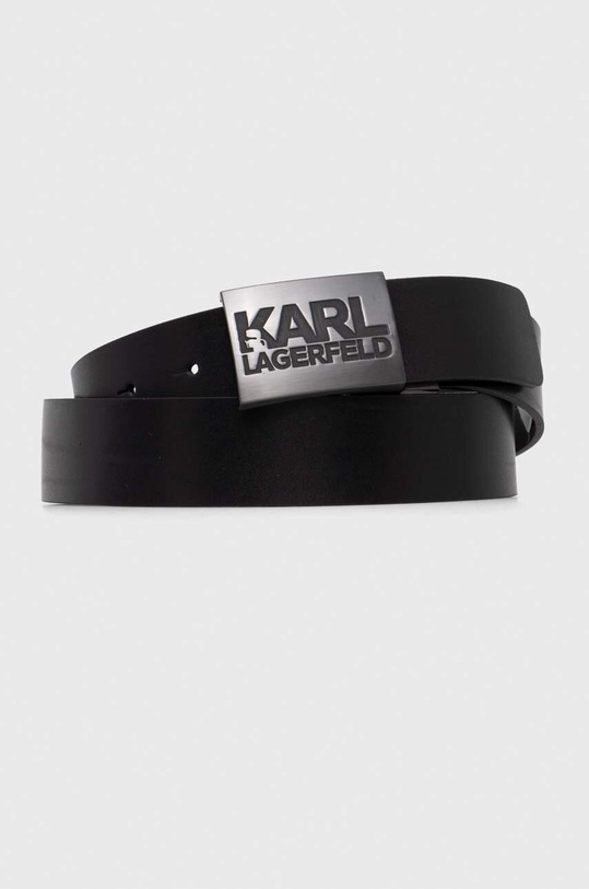 Karl Lagerfeld pasek skórzany czarny 534437.815300