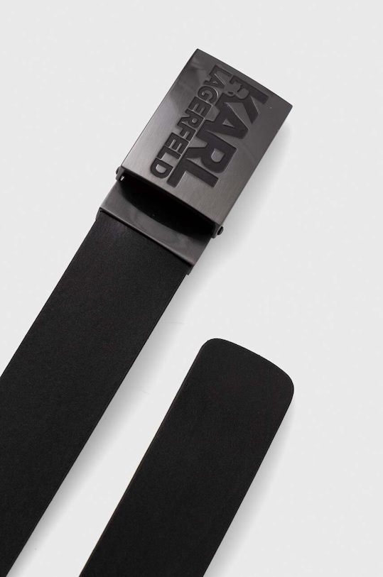 Karl Lagerfeld pasek skórzany 534437.815300 czarny AW23
