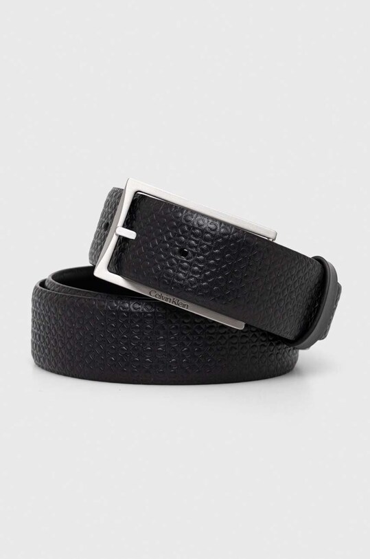Calvin Klein pasek skórzany dwustronny czarny K50K510927