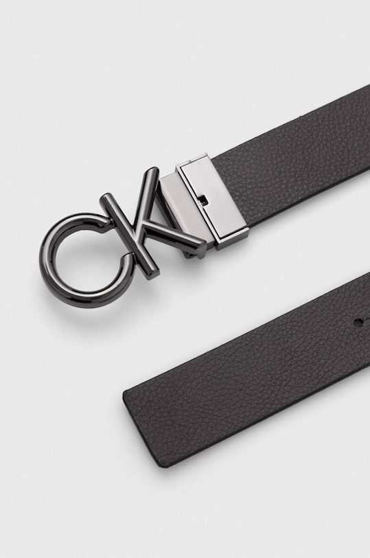 Obojstranný kožený opasok Calvin Klein K50K510948 čierna AW23